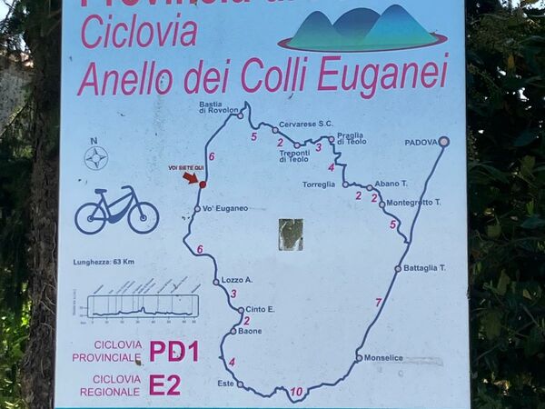 ANELLO DEI COLLI EUGANEI IN BICICLETTA E TANDEM