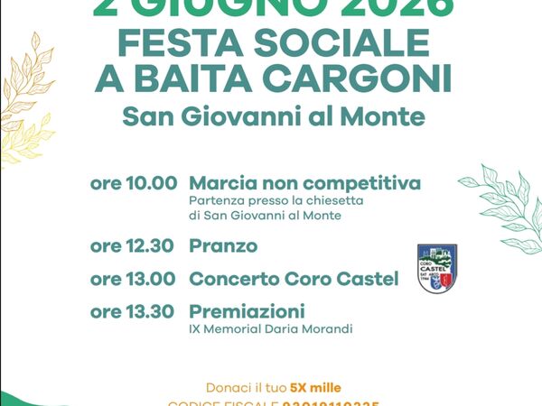 FESTA SOCIALE A BAITA CARGONI