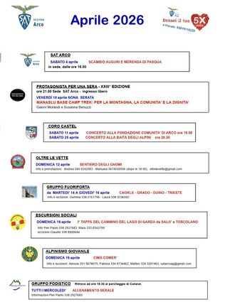ATTIVITÀ APRILE 2026
