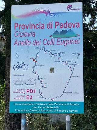 ANELLO DEI COLLI EUGANEI IN BICICLETTA E TANDEM