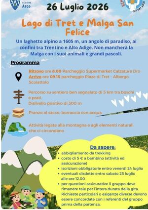 LAGO DI TRET E MALGA SAN FELICE