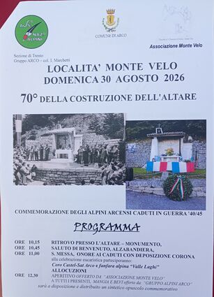 COMMEMORAZIONE MONTE VELO